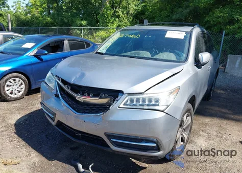 2016 Acura Mdx Acurawatch Plus Package from USA, damaged, VIN 5FRYD3H24GB010281